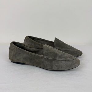 Birdie Vesper Sage Green Suede Flat